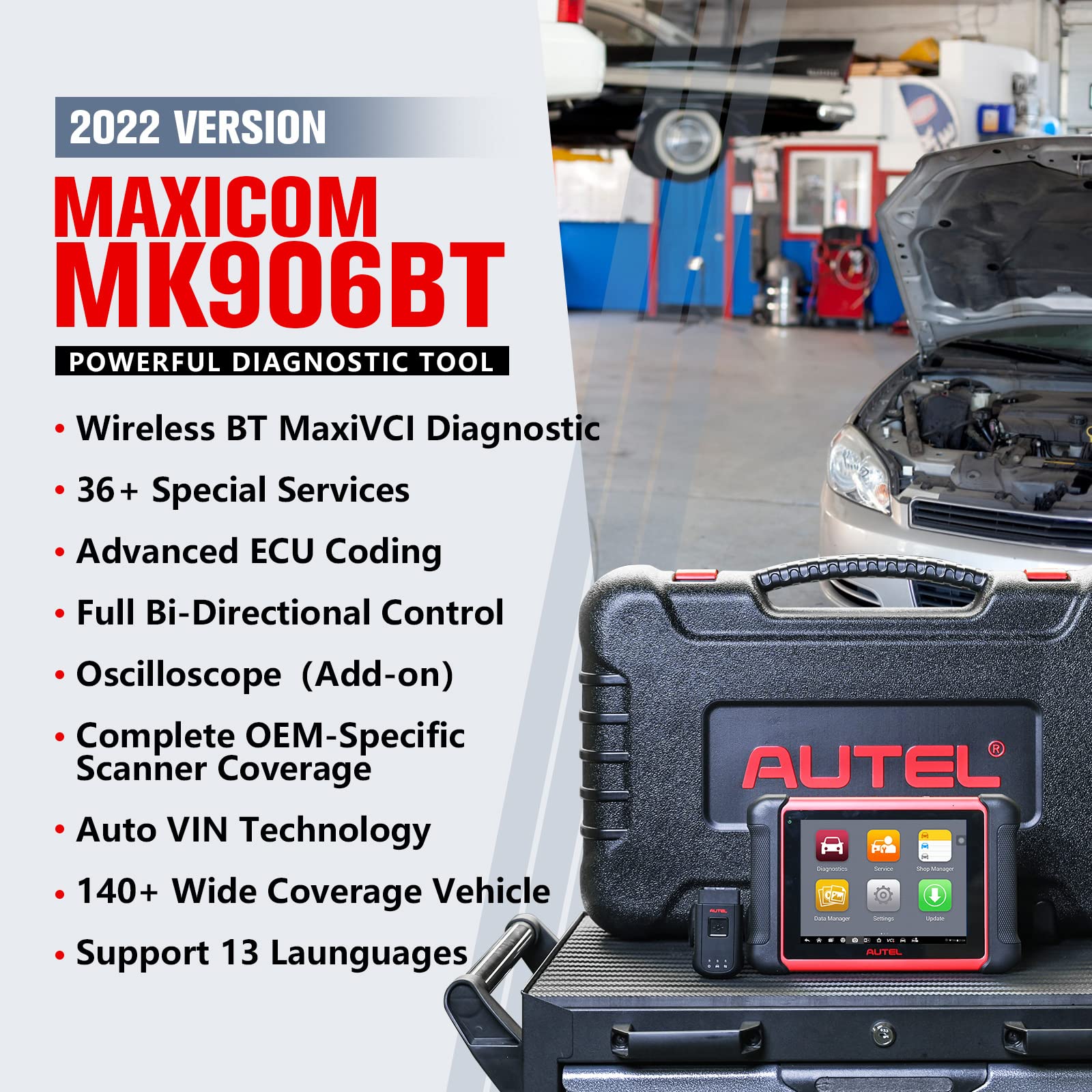Amazon.co.jp: Autel MK906BT OBD2 診断機 車両故障診断機、MaxiSys